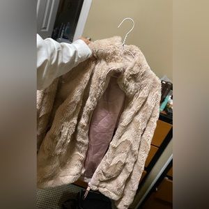 Urban outfitters fuzzy jacket zip up